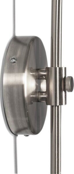 Nástenná oblúková lampa oceľová s tienidlom zelená 35/35/20 nastaviteľná