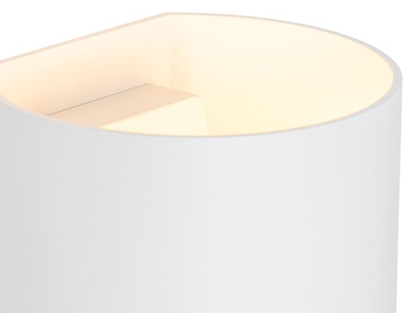 Moderná nástenná lampa biela - Sabbio