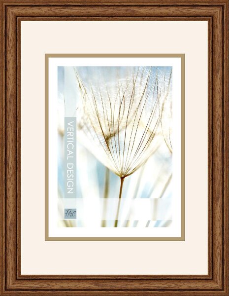Fotorám CROWN, farba orech - 9x13 cm