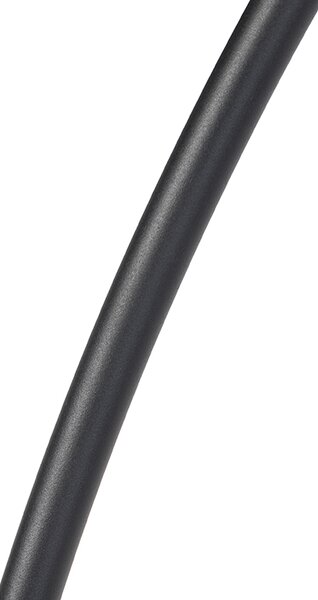 Stojacia lampa čierna s hnedým a béžovým pruhovaným tienidlom 50 cm - XXL