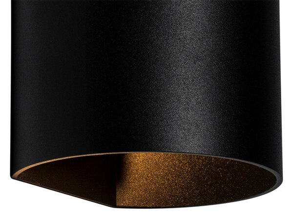 Moderná nástenná lampa čierna - Sabbio
