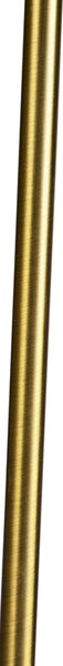 Stojacia lampa bronzová so skladaným tienidlom krémovým 45 cm nastaviteľná - Parte
