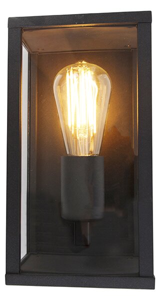 Priemyselná nástenná lampa čierna 26 cm IP44 - Charlois