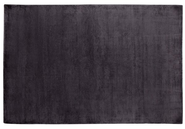 Koberec tmavosivý z viskózy 160 x 230 cm všívaný s krátkym vlasom moderný dizajn