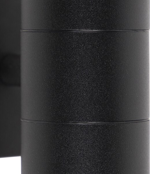 Inteligentné vonkajšie nástenné svietidlo čierne IP44 vrátane 2 WiFi GU10 - Duo