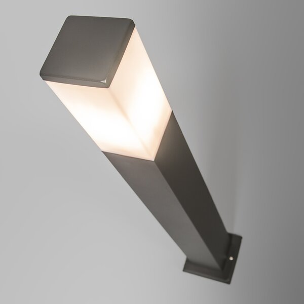 Vonkajšia lampa antracit 80 cm IP44 - Malios so zemným hrotom a káblovou objímkou