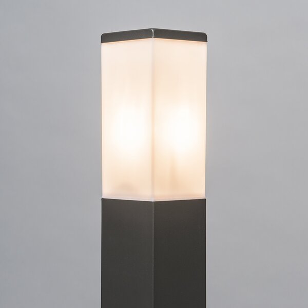 Vonkajšia lampa antracit 80 cm IP44 - Malios so zemným hrotom a káblovou objímkou