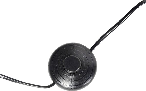 Stojaca lampa trojnožka čierna drevo s čiernym tienidlom 50 cm - Puros