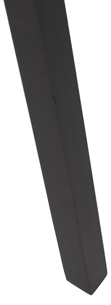 Stojaca lampa trojnožka čierna drevo s čiernym tienidlom 50 cm - Puros
