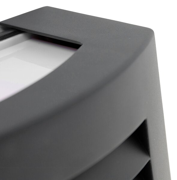 Moderná nástenná lampa antracit IP44 - Hurricane 1