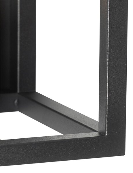 Priemyselná nástenná lampa čierna - Cage