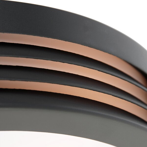Moderná nástenná lampa antracit IP44 - Hurricane 1