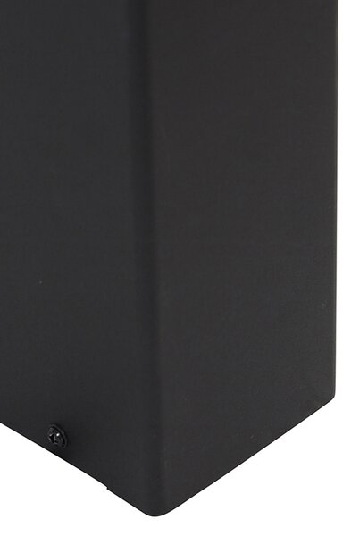Stojaca vonkajšia lampa čierna s opálovým bielym tienidlom 50 cm - Denmark