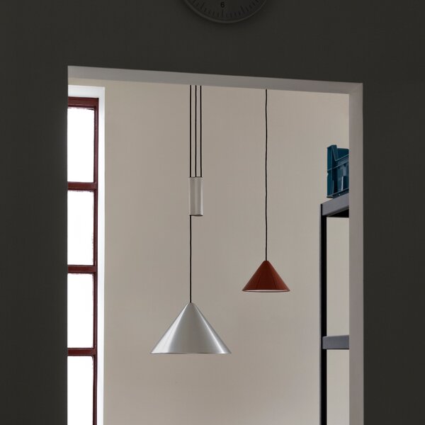 Závesná lampa Compass Adjustable, 430, Brushed Aluminium – HAY