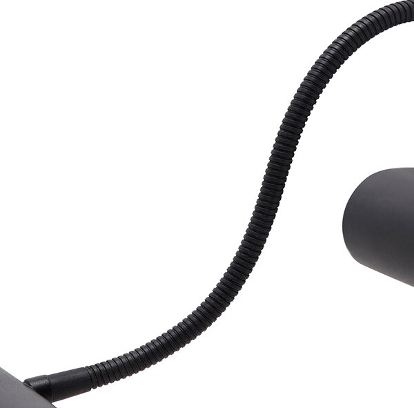 Dizajnová nástenná lampa čierna 32 cm vrátane LED so stmievačom - Tableau