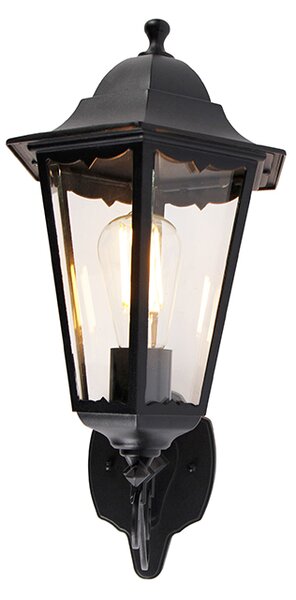 Klasická vonkajšia nástenná lampa čierna IP44 - Havana Up