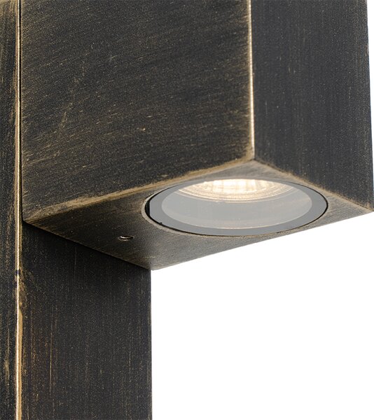 Priemyselná stojaca vonkajšia lampa starožitné zlato 35 cm IP44 - Baleno