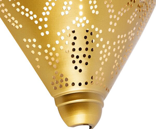 Orientálna nástenná lampa zlatá - Zayn