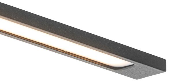 Moderná nástenná lampa čierna 41,5 cm vrátane LED IP44 - Jerre