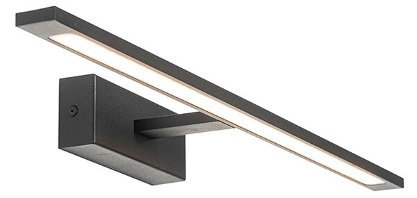 Moderná nástenná lampa čierna 62 cm vrátane LED IP44 - Jerre