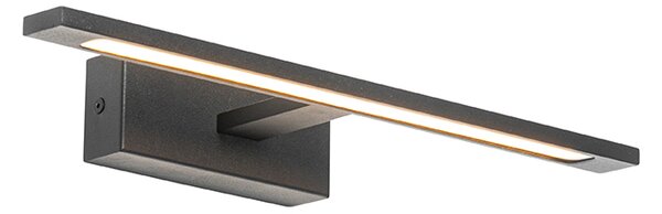 Moderná nástenná lampa čierna 41,5 cm vrátane LED IP44 - Jerre