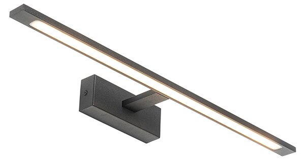 Moderná nástenná lampa čierna 62 cm vrátane LED IP44 - Jerre