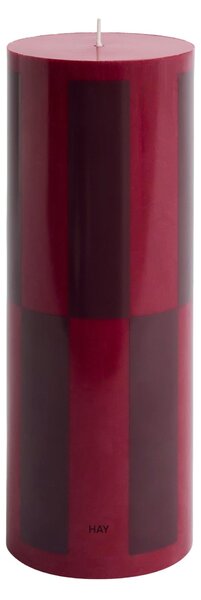 Sviečka Column, Large, Wine / Bordeaux Large Check – HAY
