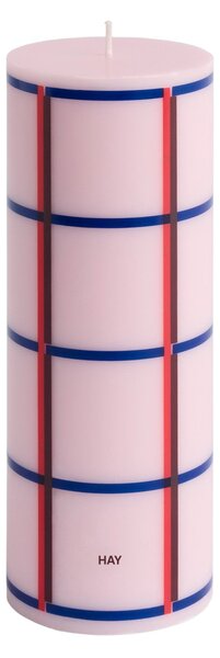 Sviečka Column, Medium, Pink, Red, Bordeaux / Dark Blue – HAY