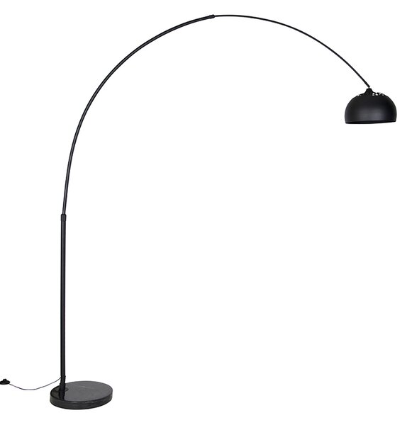Moderná oblúková stojaca lampa čierna - XXL
