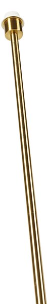 Moderná stojaca lampa mosadz - Kaso