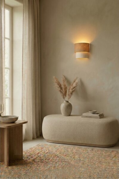 Brilagi - LED nástenné svietidlo BOHO ECO 1xE27/10W/230V béžová/krémová