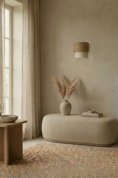 Brilagi - LED nástenné svietidlo BOHO ECO 1xE27/10W/230V béžová/krémová