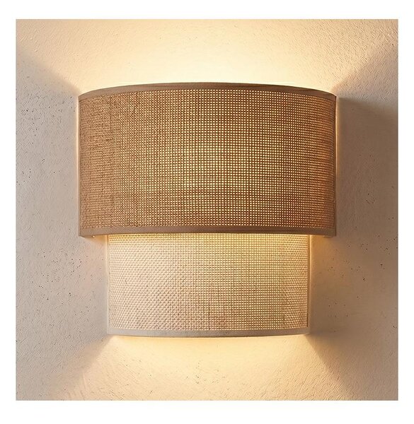 Brilagi - LED nástenné svietidlo BOHO ECO 1xE27/10W/230V béžová/krémová