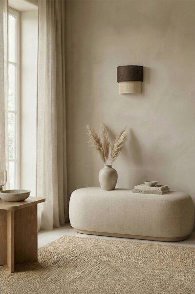 Brilagi - LED Nástenné svietidlo BOHO ECO 1xE27/10W/230V hnedá/krémová