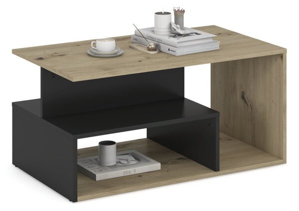Halmar Konferenčný stolík IVA dub artisan/čierna