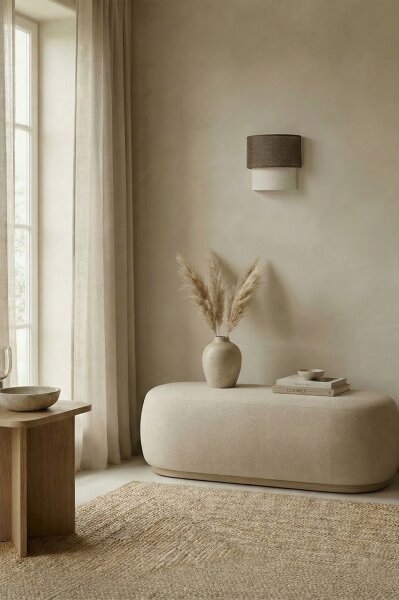 Brilagi - LED nástenné svietidlo BOHO ECO 1xE27/10W/230V hnedá/krémová