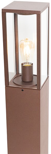 Priemyselná vonkajšia stojaca lampa hrdzavohnedá 80 cm IP44 - Charlois