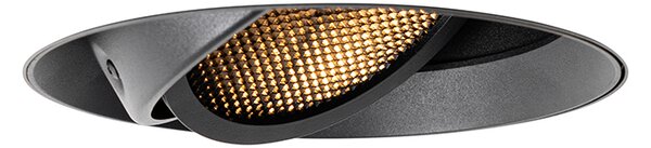 Moderné zapustené bodové svetlo čierne GU10 AR111 okrúhle bez rámu - Oneon Honey