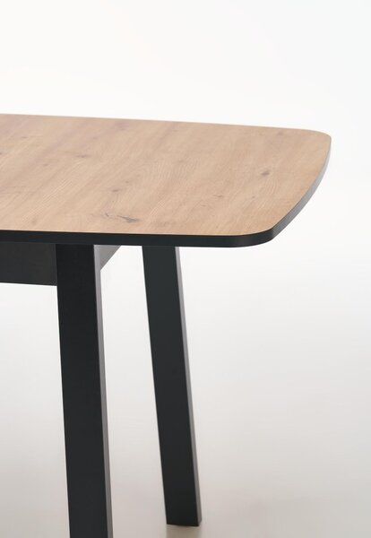 Halmar Rozkladací jedálenský stôl BARRIL 130(170)x80 dub artisan/čierna