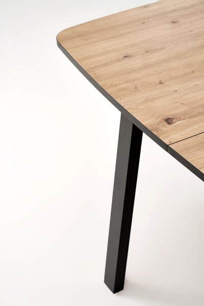 Halmar Rozkladací jedálenský stôl BARRIL 130(170)x80 dub artisan/čierna