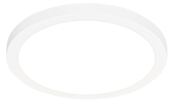 Prisadené alebo zapustené bodové svietidlo biele 30 cm vrátane LED 3-stupňové stmievanie do teplej farby s prepínačom Dip - Trans
