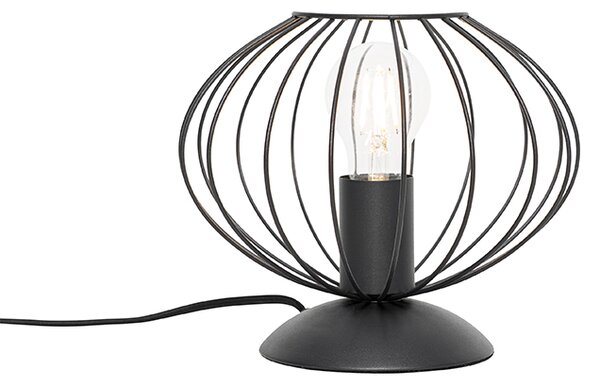 Priemyselná stolná lampa čierna - Margarita