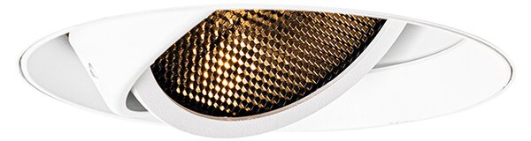 Moderné zapustené bodové svetlo biele GU10 AR111 okrúhle bez rámu - Oneon Honey