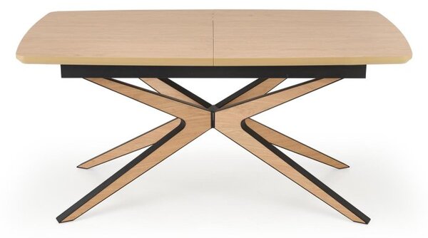 Halmar Rozkladací jedálenský stôl JAMES 160(220)x90 prírodná/čierna