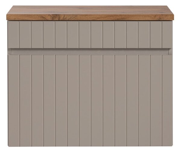 Kúpeľňová skrinka s umývadlom a doskou ICONIC Cashmere DU60/1 | 60 cm
