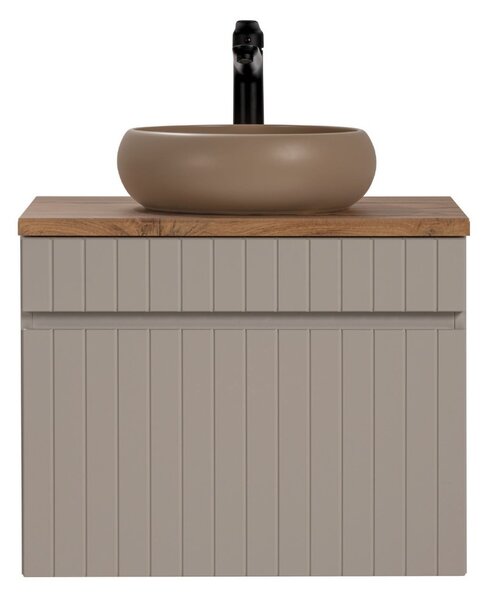 Kúpeľňová skrinka s umývadlom a doskou ICONIC Cashmere DU60/1 | 60 cm