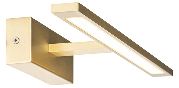 Nástenná lampa mosadz 41,5 cm vrátane LED IP44 - Jerre