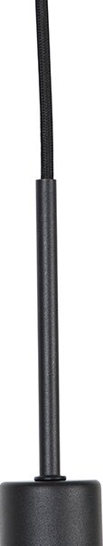 Moderné závesné svietidlo čierne so zlatom 47 cm Duo tienidlo - Combi