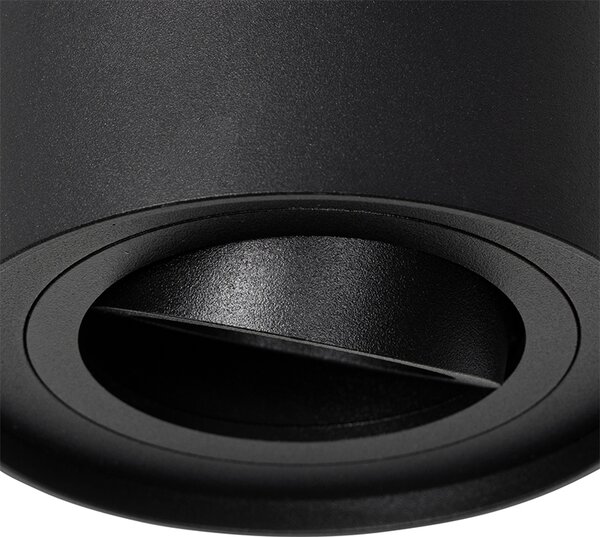 Inteligentné stropné bodové svetlo čierne nastaviteľné vrátane WiFi GU10 - Rondoo up