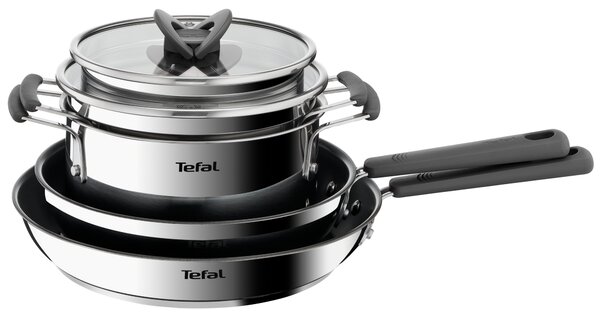 Tefal 6-dielna súprava Opti'Space, pekáče 18/20 cm, panvice 24/28 cm Tefal G737S644